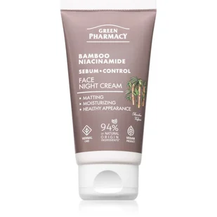 Green Pharmacy Bamboo & Niacinamide Night Face Cream nawilżający krem na noc 50 ml - Kremy do twarzy - miniaturka - grafika 1