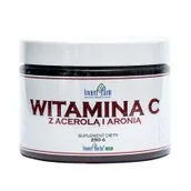 Suplementy naturalne - INVENT FARM Witamina C z acerolą i aronią 250g Invent Farm L-kwas askorbinowy malpighia glabra L - miniaturka - grafika 1