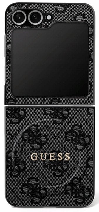 Etui Guess 4G Classic MagSafe do Samsung Galaxy Z Flip7 czarny