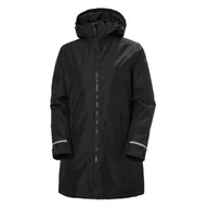 Płaszcze damskie - Damski Płaszcz ocieplany HELLY HANSEN W LISBURN INS COAT 53692_990 – Czarny - miniaturka - grafika 1