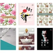 Notesy i bloczki - Brulion A4 96k linia twarda oprawa INTERDRUK - miniaturka - grafika 1