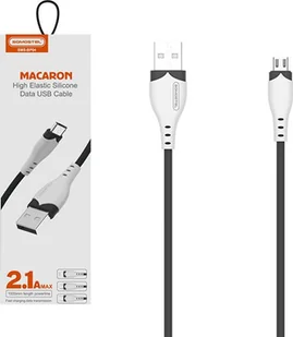 Kabel USB Somostel USB-A - microUSB 1.2 m Czarny (28253) - Kable USB - miniaturka - grafika 1