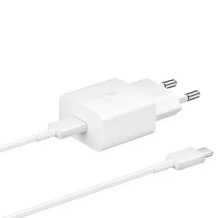 Samsung Ładowarka sieciowa USB-C 15W + USB-C kabel EP-T1510XWEGEU) Biała - Ładowarki do telefonów - miniaturka - grafika 3