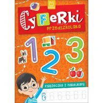 CYFERKI PRZEDSZKOLAKA. KSIĄŻECZKA Z NAKLEJKAMI - Książki edukacyjne - miniaturka - grafika 1