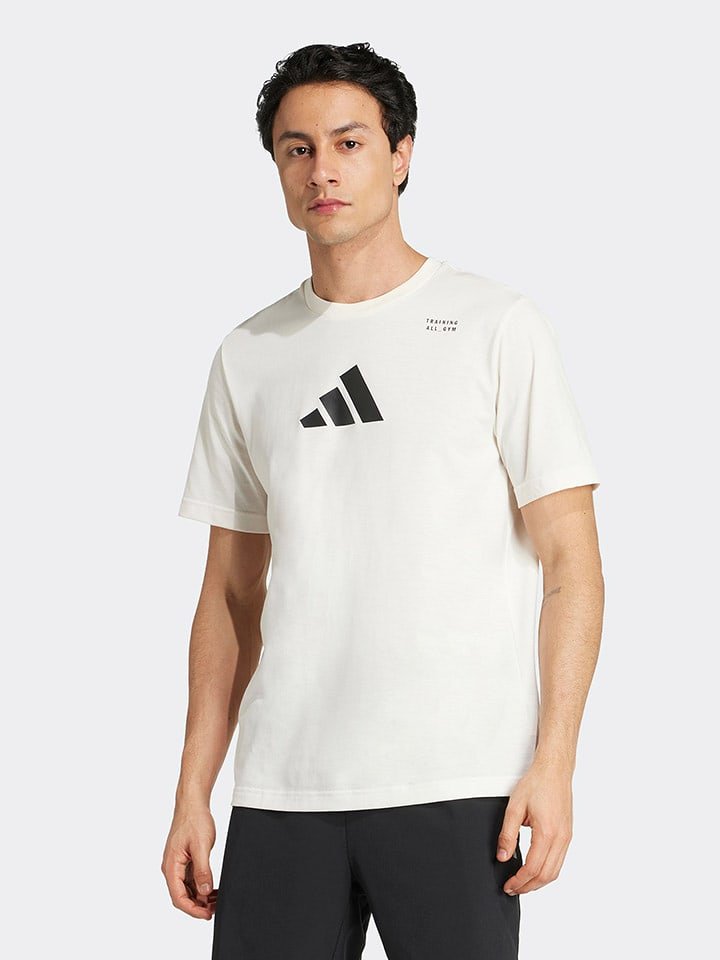 adidas Koszulka funkcyjna w kolorze białym