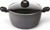 Garnki - Florina Garnek aluminiowy Florina Lava Stone szary 28 cm 7 l - miniaturka - grafika 1