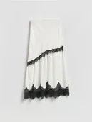 Spódnice - Reserved - Spódnica z wiskozy z koronką - wielobarwny - miniaturka - grafika 1