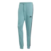 Spodnie męskie - adidas Mężczyźni ESSENTIAL THREE STRIPES FRENCH TERRY PANT, powder teal/black, S - miniaturka - grafika 1
