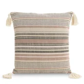 Poszewki na poduszki - Poszewka 45 x 45 Dekoracyjna Boho4 Pudro+Stal - miniaturka - grafika 1