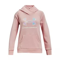 Odzież sportowa dziecięca - Bluza dziewczęca Under Armour Rival Logo Hoodie - miniaturka - grafika 1