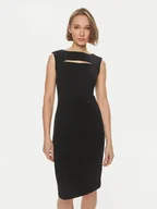 Sukienki - Calvin Klein Sukienka koktajlowa K20K207035 Czarny Slim Fit - miniaturka - grafika 1