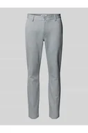 Spodnie męskie - Spodnie materiałowe o kroju slim fit ze szlufkami na pasek model MARK - Only & Sons - miniaturka - grafika 1