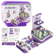 Zabawki AGD - Walizka z lodami 3w1 62el Leantoys - zabawka - miniaturka - grafika 1