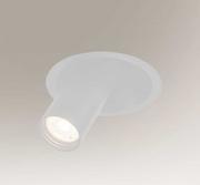 Lampy sufitowe - Shilo Industrialna LAMPA wpuszczana YAKUMO 7805 sufitowa OPRAWA okrągły WPUST metalowa tuba regulowana biała 7805 - miniaturka - grafika 1