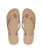 Klapki i japonki damskie - Havaianas Japonki 4000030.3581 Złoty - miniaturka - grafika 1