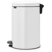 Kosze na śmieci - Brabantia kosz z pedałem NEWICON 30 l biały - miniaturka - grafika 1