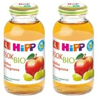 Soki i herbatki dla dzieci - Hipp Sok 100% jabłka-winogrona po 4. miesiącu zestaw 2 x 200 ml Bio - miniaturka - grafika 1