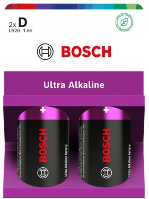 BATERIA BOSCH 2SZT D ULTRA ALKALINE LR20UA2B/00