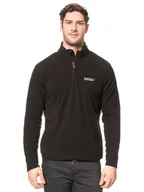 Odzież trekkingowa męska - Regatta Bluza polarowa "Thompson" w kolorze czarnym - miniaturka - grafika 1