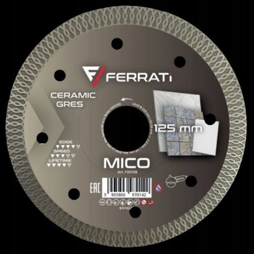 Bosch FERRATI TARCZA DIAMENTOWA TNĄCA MICO 125MM x 22,23 MM