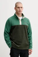 Bluzy męskie - Columbia bluza sportowa Steens Mountain Half Snap kolor zielony wzorzysta 2097721 - miniaturka - grafika 1