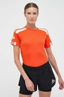 Koszulki sportowe damskie - adidas Performance t-shirt treningowy Squadra 21 kolor pomarańczowy - miniaturka - grafika 1