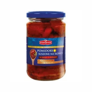 Podravka pomidory susz. w oleju z ziołami 270 g - Pasztet i przetwory mięsne - miniaturka - grafika 1