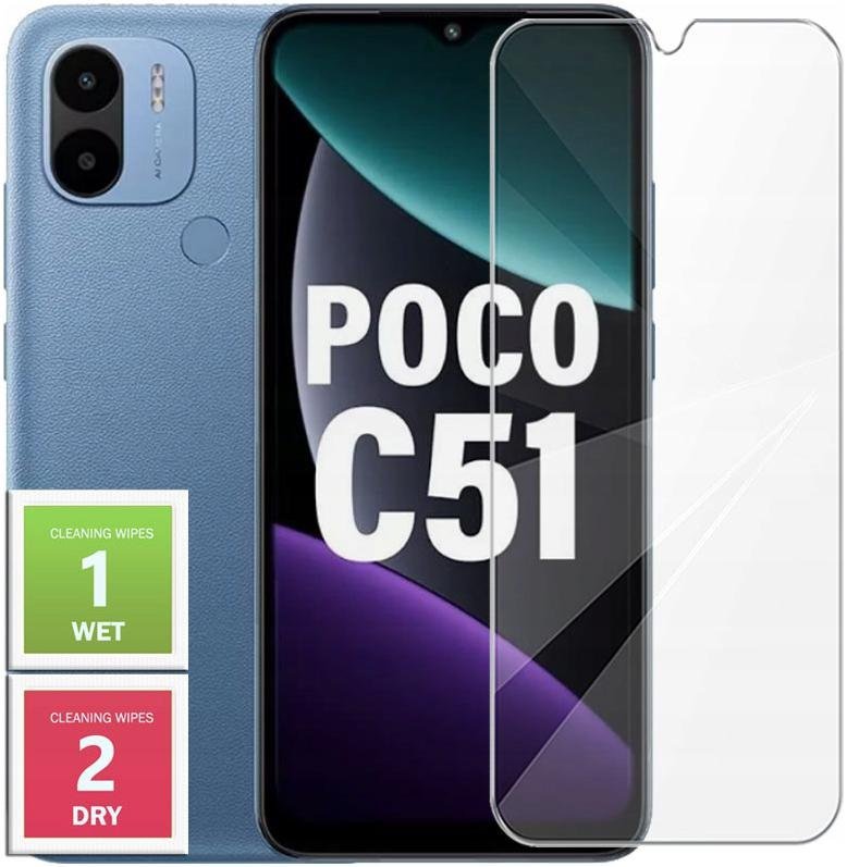 Szkło hartowane do Xiaomi POCO C51 - Szkiełko ochronne 2.5D, 9H