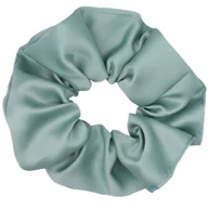 Ozdoby do włosów - Gumka do Włosów Turkusowa Satynowa Bez Łączeń Wygodna i Bezpieczna - miniaturka - grafika 1