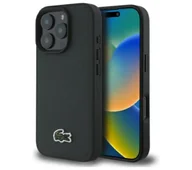 Etui i futerały do telefonów - Lacoste Iconic Petit Pique do iPhone 16 Pro Max Zielony - miniaturka - grafika 1