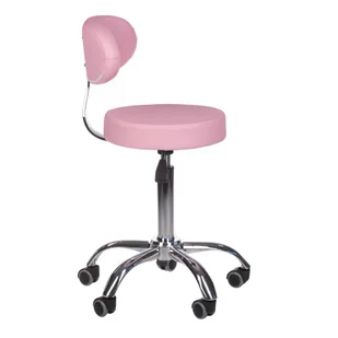 Taboret kosmetyczny z opar. BD-9934 różowy - Krzesła i taborety kosmetyczne - miniaturka - grafika 3