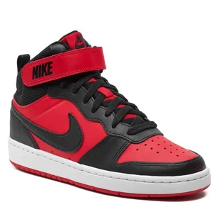Buty Nike Court Borough Mid 2 (Gs) CD7782 602 University Red/Black/White - Buty dla chłopców - miniaturka - grafika 1