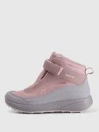 Buty dla dziewczynek - 4F Buty zimowe śniegowce z izolacją Primaloft dziewczęce - beżowe 38 - miniaturka - grafika 1