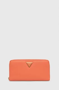 Portfele - Guess portfel COSETTE damski kolor pomarańczowy SWVA92 22630 - grafika 1
