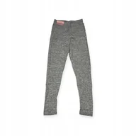 Legginsy - Getry legginsy damskie szare SERRA M - miniaturka - grafika 1