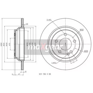 MAXGEAR Tarcza hamulcowa 19-3240 - Tarcze hamulcowe - miniaturka - grafika 1