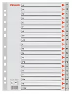 Przekładki do segregatorów - Esselte Przekładki PCV szare A4 A-Z 100112 - miniaturka - grafika 1