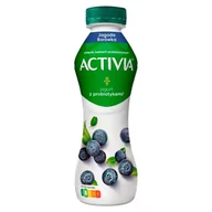 Kefiry, jogurty, maślanki - Activia - Jogurt pitny o smaku jagody i borówki - miniaturka - grafika 1