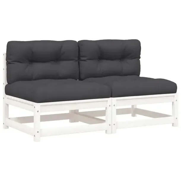 2x Siedzisko Fotel Puf Sofa Ogrodowa Drewniana Na Taras Balkon Ogród
