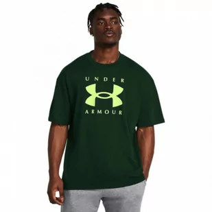 Męski t-shirt z nadrukiem Under Armour UA M Hw Os Branded Ss - czarny - UNDER ARMOUR - Koszulki sportowe męskie - miniaturka - grafika 1