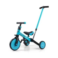 Rowerki trójkołowe - Milly Mally Rowerek 4w1 Optimus Plus Blue - miniaturka - grafika 1