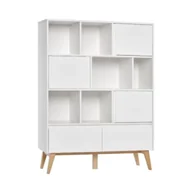 Półki i regały dla dzieci - Regał biały szeroki swing pinio - miniaturka - grafika 1