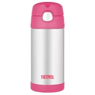 Termosy - Thermos Termos dziecięcy ze słomką 355 ml kwiaty 120011 - miniaturka - grafika 1