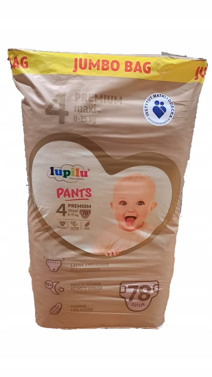 Pieluchomajtki Lupilu Premium Rozmiar 4 78 Szt.
