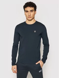 Bluzy męskie - Emporio Armani EA7 Longsleeve 8NPTL9 PJ03Z 1578 Granatowy Slim Fit - grafika 1