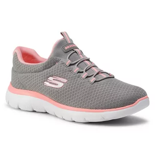 Baleriny - Buty SKECHERS - Summits 12980/GYPK Gray/Pik - grafika 1