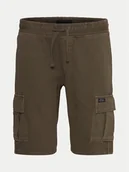 Spodenki męskie - Blend Szorty materiałowe 20716745 Brązowy Regular Fit - miniaturka - grafika 1