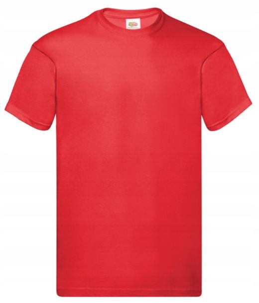 T-shirt Koszulka Męska Bawełna 100% Original T 610820 CZERWONA XXL