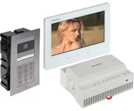 Wideodomofony - ZESTAW WIDEODOMOFONOWY DS-KIS704EY-ACF2/ALUMINUM Hikvision - miniaturka - grafika 1