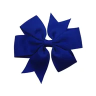 Prace ręczne dla dzieci - Kokarda Ozdobna Rypsowa Jasny Granat - Nr. K37 - miniaturka - grafika 1